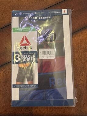 Reebok 3-Pack Boxer Briefs in Gray, Red, Blue
